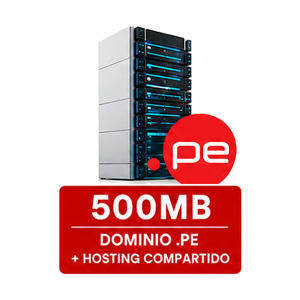 Dominio .pe + Hosting 500 MB + Correos