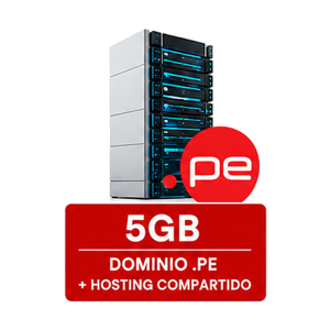 Dominio .pe + Hosting 5 GB + Correos