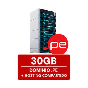 Dominio .pe + Hosting 30 GB + Correos