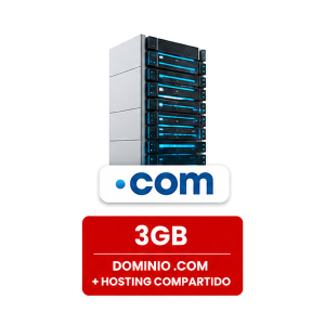 Dominio .com + Hosting 3 GB + Correos