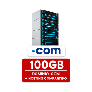 Dominio .com + Hosting 100 GB + Correos